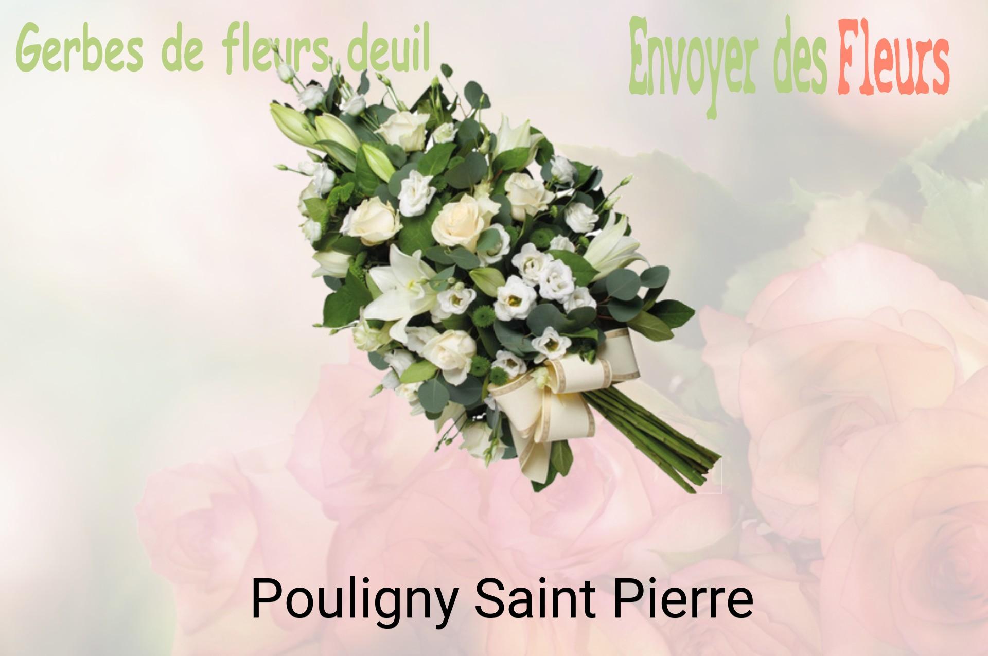 Gerbe de fleurs de deuil livrée à Pouligny-Saint-Pierre